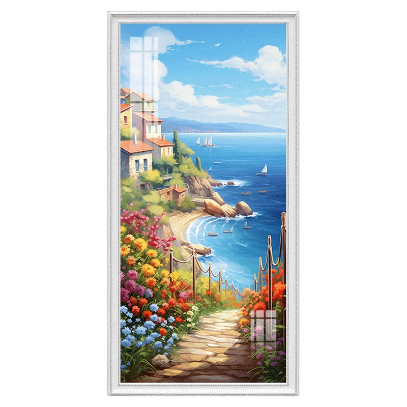 欧式入户玄关装饰画地中海风格