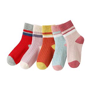 六指鼠儿童袜子春秋季男童女童宝宝大童厚棉袜秋冬季学生中筒长袜