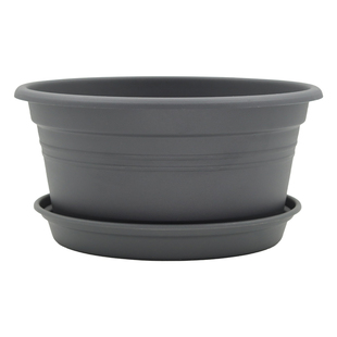 霍伦盆圆形树脂矮花盆大口径球根绣球兰花种植塑料盆花卉植物盆栽