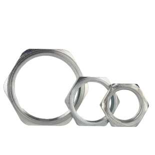 防爆六角螺母挠性管DN15DN20DN25防爆接头锁紧铁锁母碳钢六角螺帽