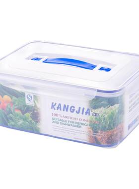 手提塑料长方形冰箱冷藏保鲜盒