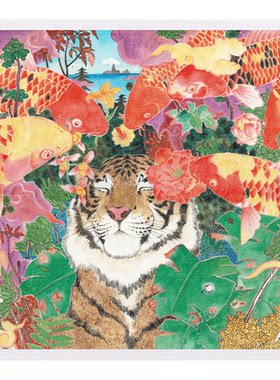 3djp萌宠插画平面塑料拼图1600片