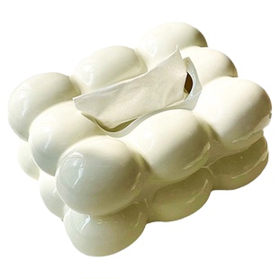 ins奶油风纸巾盒摆件家用客厅高档抽纸盒茶几桌面轻奢高级感装饰