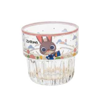 疯狂动物城玻璃水杯家用套装可爱果汁饮料杯防摔微醺小酒杯伴手礼