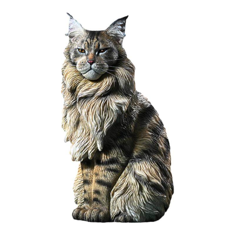 猫咪手办缅因猫摆件小猫摆件模型