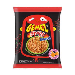 *脆脆小鸡面*印尼Gemez小鸡火辣干脆面烧烤鸡肉味掌心脆脆面解馋