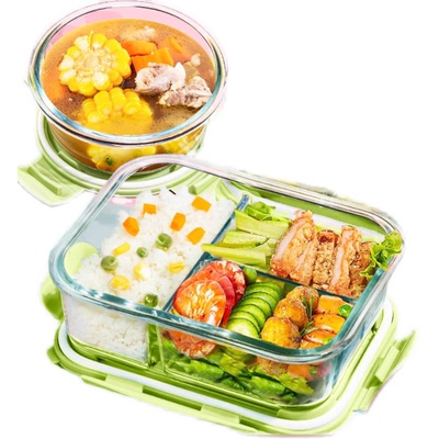 带盖玻璃碗上班族学生可微波加热