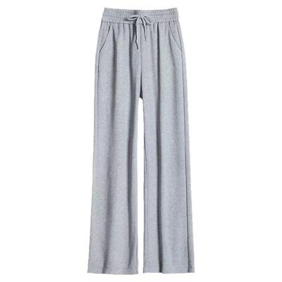 啄木鸟直筒裤女秋冬加绒休闲裤