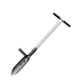 新款加厚锰钢脚踩铲子挖野菜压树枝施肥铁柄一体园艺工具