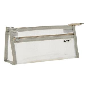 三年二班中考透明网纱考试笔袋ins日系学生男女孩网红文具铅笔盒