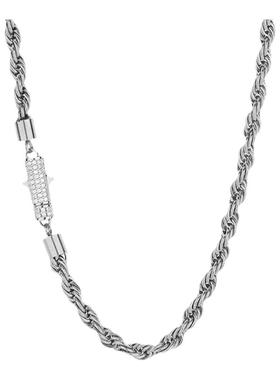 潮男麻花项链明星同款链