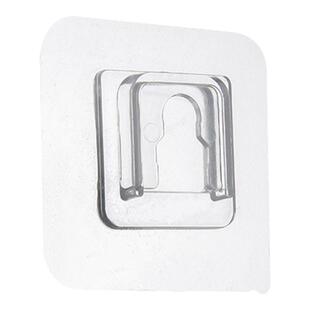 子母扣强力挂钩卡扣粘贴免打孔置物架无痕贴片浴室墙贴透明固定器