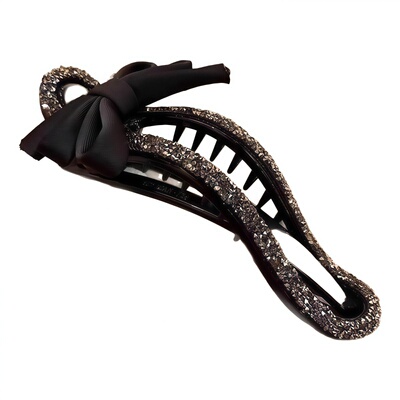 轻奢懒人抓夹镶钻抓夹发饰高级感