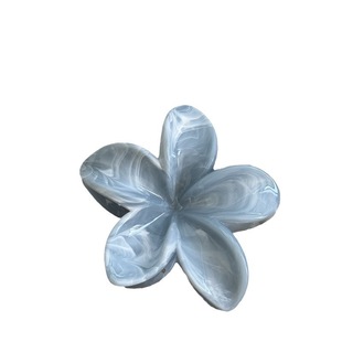 秋冬泰兰德晕染花朵抓夹清新甜美鸡蛋花后脑勺盘发醋酸鲨鱼夹发饰