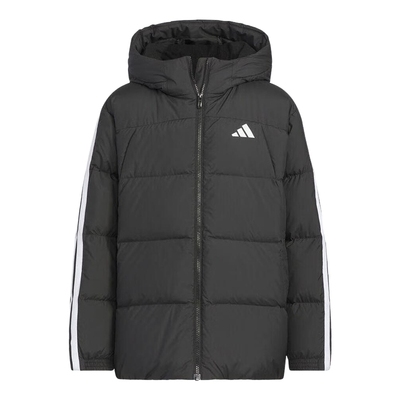 adidas阿迪达斯 冬男大童休闲羽绒服中长款保暖运动服KC5928