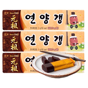 韩国进口海太元祖羊羹55g*条糖条传统栗子味糕点红豆沙羹传统点心