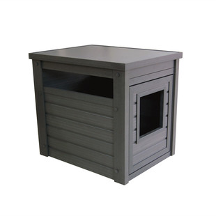 ecoflex猫厕柜猫砂盆封闭室内外猫屋窝宠物柜子家具长凳储物箱
