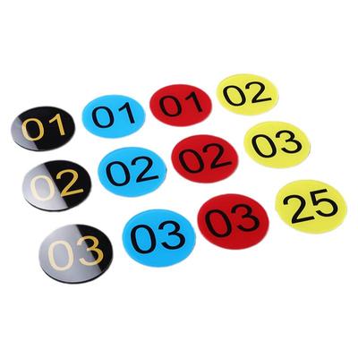 亚克力数字号码牌标识牌贴定制