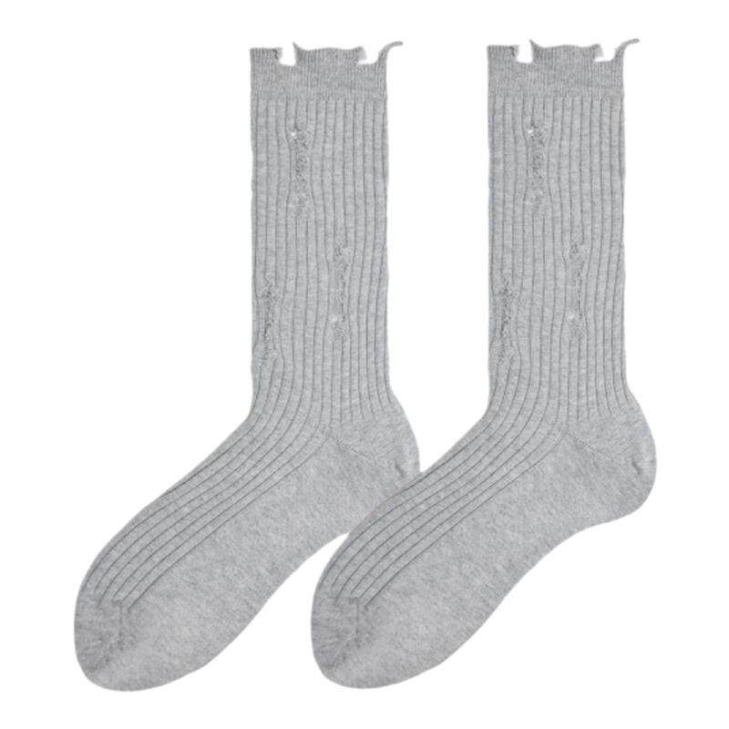 男士破洞himade堆堆袜ins袜子男破洞中筒袜2025新款男款socks