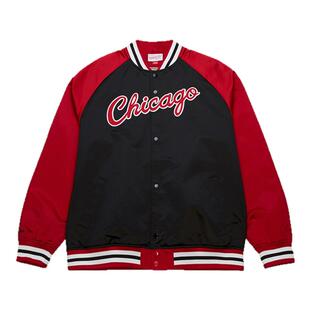 NBA官方正品MITCHELL&NESS公牛春季男子保暖长袖夹克外套