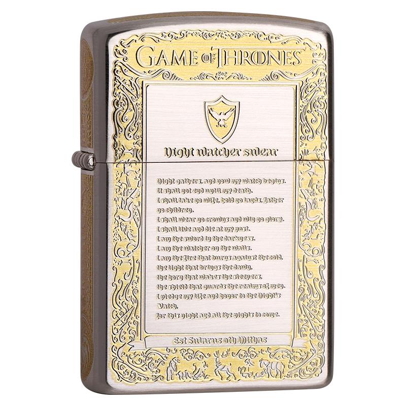 新款佐罗打火机金银双色冰于火二代机煤油火机防风送男友生日礼物