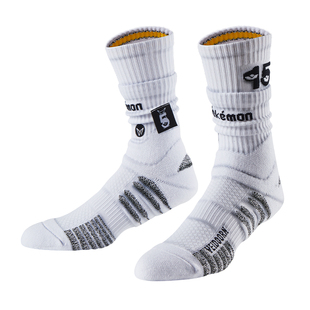 维动宝可梦联名实战专业篮球袜子加厚精英男款跑步美式长筒运动袜