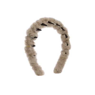 SHINE萱子多色雾绒系列齿梳发箍