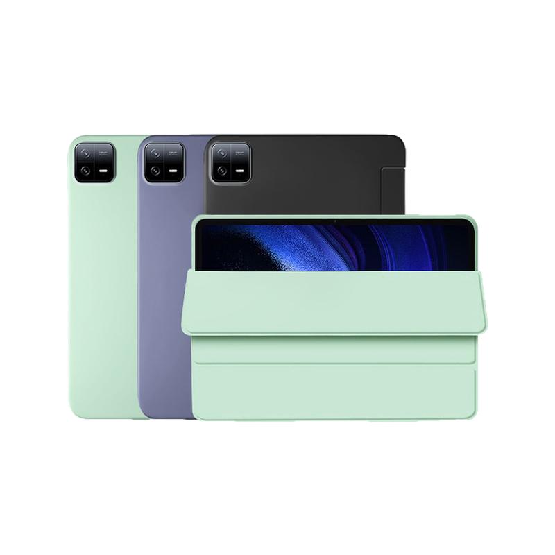 适用小米平板7/6pro保护套redmipadse红米平板se保护壳pad6spro新款Redmipadpro三折硅胶5pad7全包11寸padpro