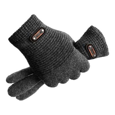 大码男士冬季手套保暖加绒