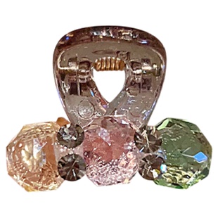 精致可爱彩色水晶迷你公主头对夹小号抓夹韩国侧边夹刘海发夹发卡