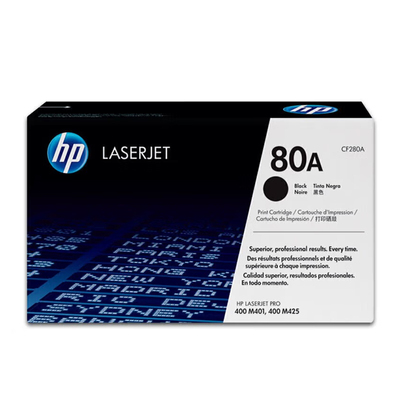惠普原装80A硒鼓HP280A CF280X大容量400 M401 M425dn dw硒鼓墨盒