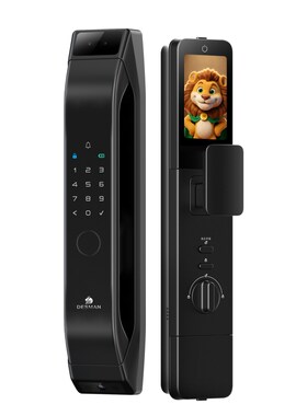 德施曼智能门锁人脸识别猫眼大屏家用密码指纹锁Q5FPro（双摄Ai）
