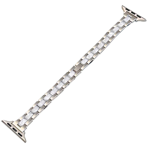 LINEVEK适用iwatch9S10手表s11苹果表带女款S98树脂不锈钢细链条腕带小蛮腰applewatch高级感se7三株小众夏天