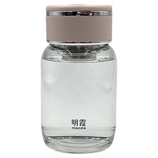 德国单层女士高颜值玻璃杯高硼硅泡花茶水杯子办公室茶水分离家用