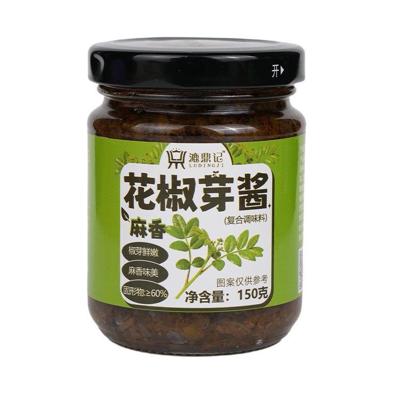 漉鼎记花椒芽酱麻香辣椒拌饭拌面夹馍下饭开盖即食腌菜蘸料调味酱