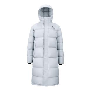 骆驼女装羽绒服2025新款冬季加厚保暖高领连帽中长款工装外套女