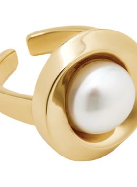 多野百搭开口戒指宝石可调节女