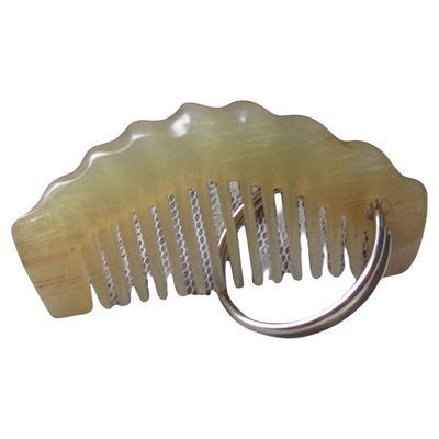 刻牛角梳子天然正品可爱随身书包