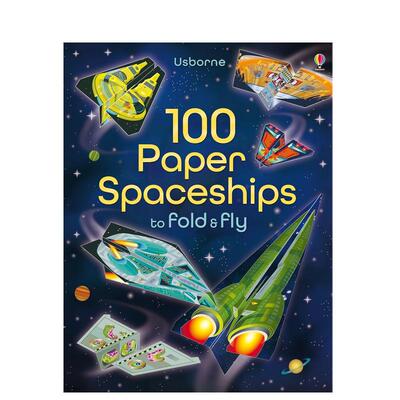 【预售】【折纸启蒙】100架纸飞船英文儿童趣味进口原版外版书平装3-6周岁100 Paper Spaceships to fold & flyJerome MartinUsb