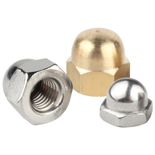 镀镍盖型螺母圆球头螺帽盖形螺丝帽盖母装饰遮丑帽M3M4M5M6M8/M10