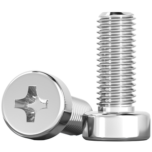 GB822 304不锈钢十字槽圆柱头机螺钉十字螺丝矮头螺栓M2M3M4-M8mm