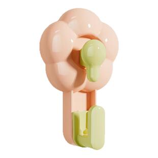 花朵吸盘挂钩真空粘胶无痕强力承重免打孔浴室卫生间厨房创意可爱