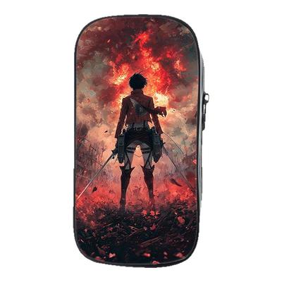 Attack on Titan进击的巨人个性创意笔袋儿童笔盒多功能铅笔盒初中小学生男生女生大容量笔袋学习用品文具盒