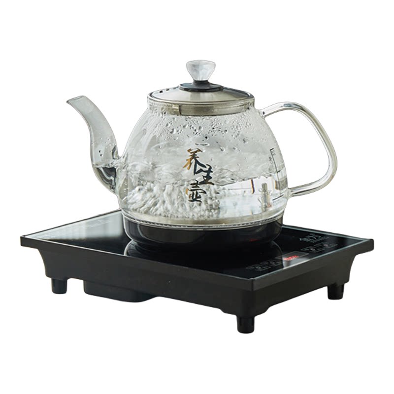 金为全自动18x25底部上水单炉电茶炉烧水壶玻璃不锈钢泡茶专用