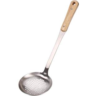 包邮贝瑟斯不锈钢大号漏勺防烫手柄过滤网漏网家用火锅勺滤勺厨房