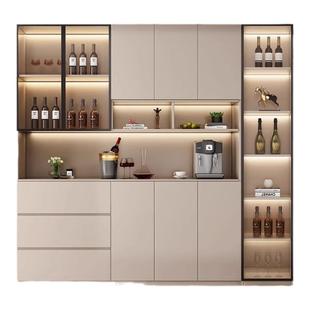 实木餐边柜高柜一体靠墙酒柜客厅家用多功能餐厅储物柜玄关置物柜