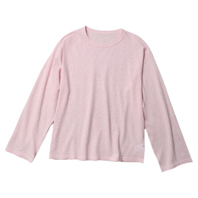 TANG TOWN 春夏刚需 呼吸感轻薄干爽全亚麻 随性圆领针织套衫T恤