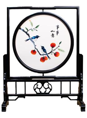 黑檀木家居装饰品新中式30画芯