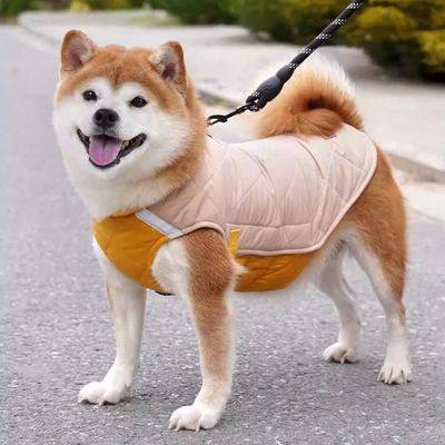 狗狗衣服秋冬款柴犬柯基棉服中小型犬泰迪新款保暖可牵引马甲冬装