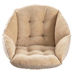 坐垫靠垫一体护腰座垫加厚办公室学生宿舍藤椅餐椅子电脑靠背椅垫